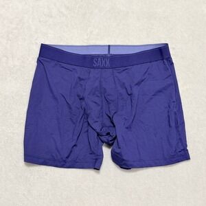 SAXX Quest Boxer Briefs Mens XL Purple BallPark Pouch Quick Dry Mesh Underwear